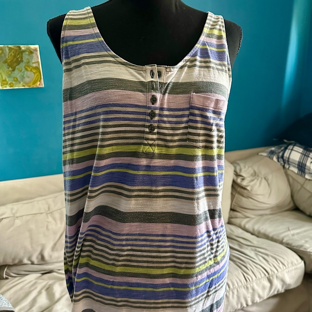Mossimo Supply Co. Purple Relaxed Tank Top